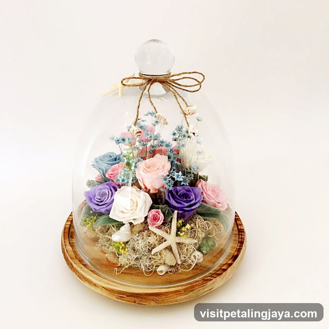 Glass Dome Floral Arrangement