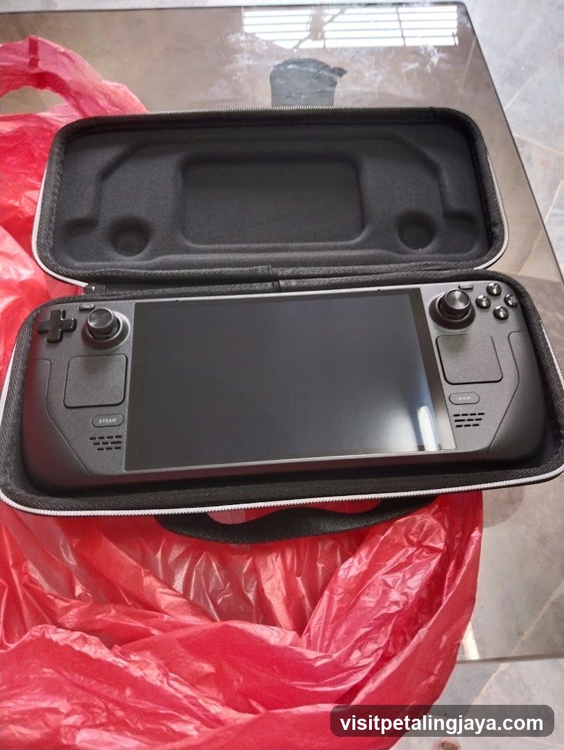 Handheld Game Console in Case