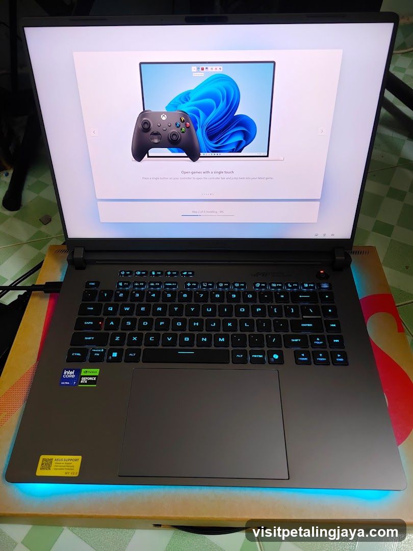 JBL Laptop with Windows 11 Setup Screen
