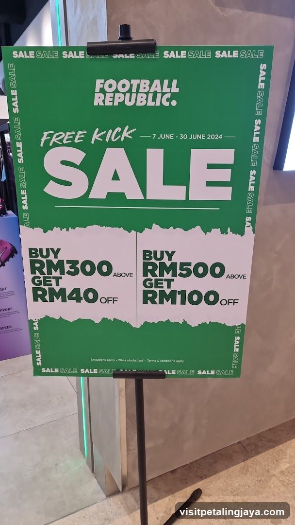 Football Republic Sale Sign