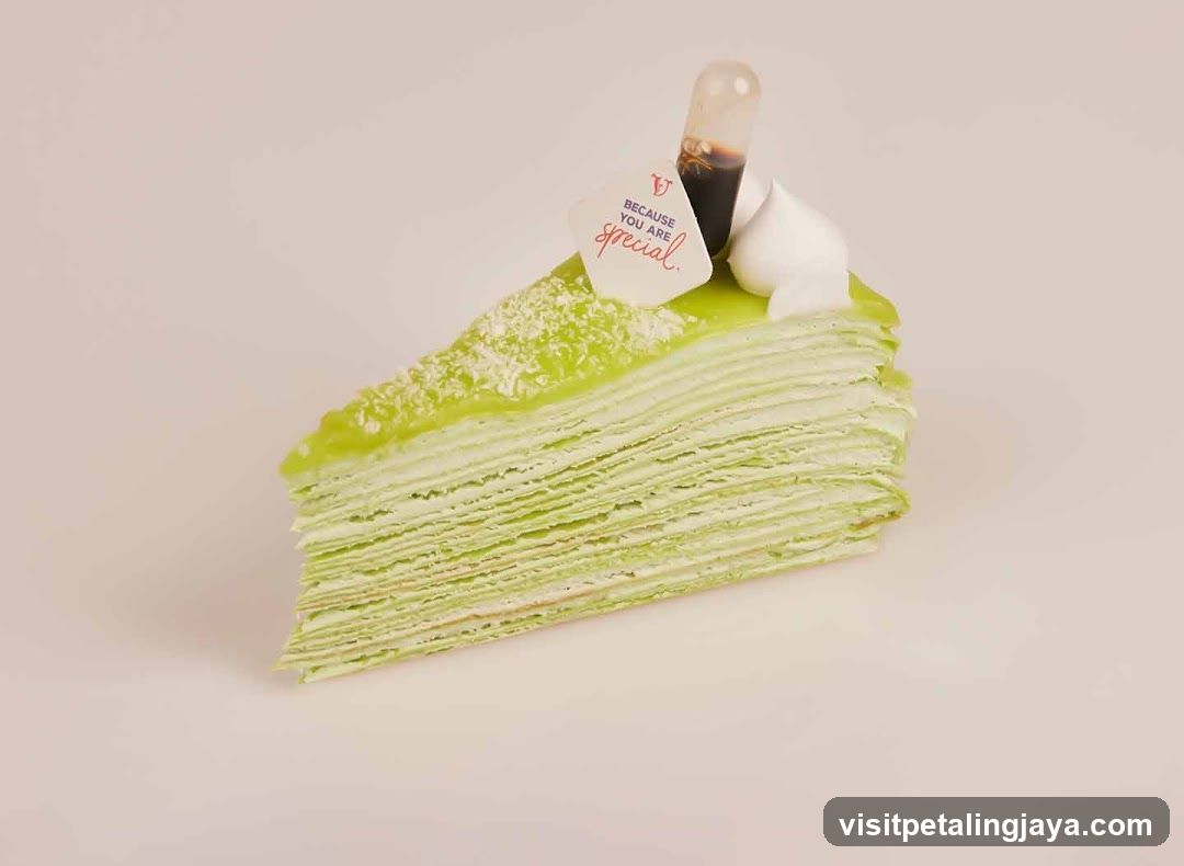 Green Layer Cake Slice