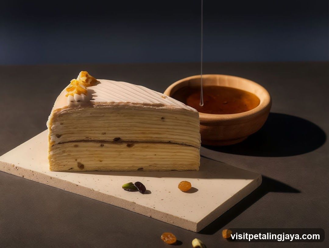 Cake Slice with Syrup