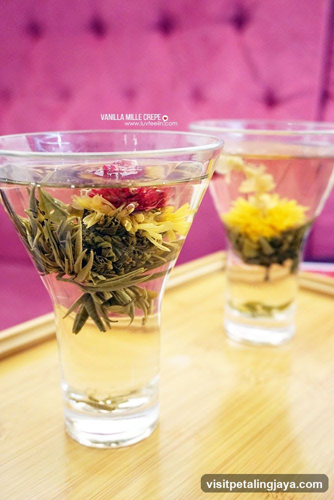 Flower Tea in Glasses