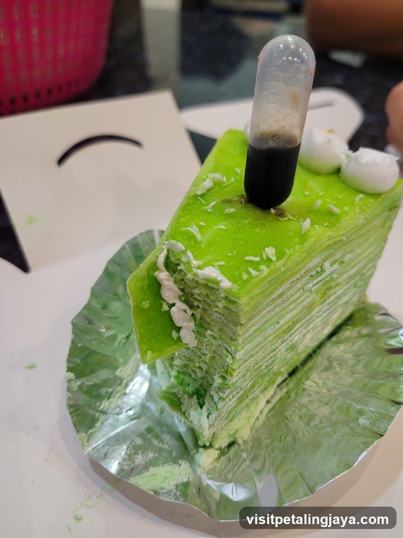 Green Layer Cake Slice