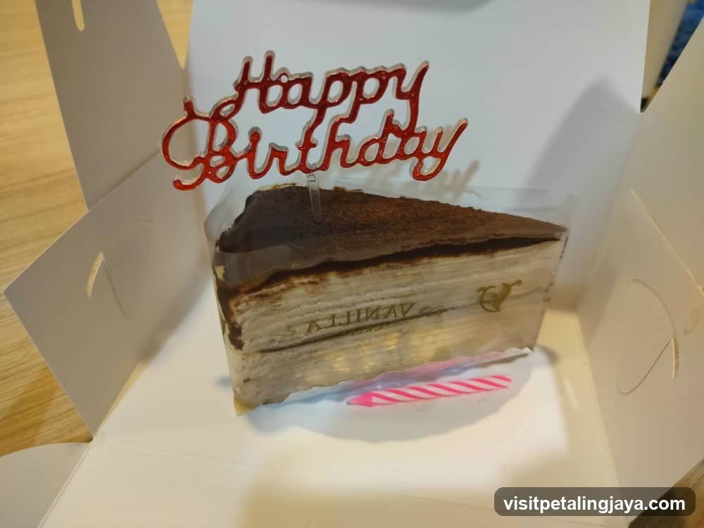 Birthday Cake Slice in Box