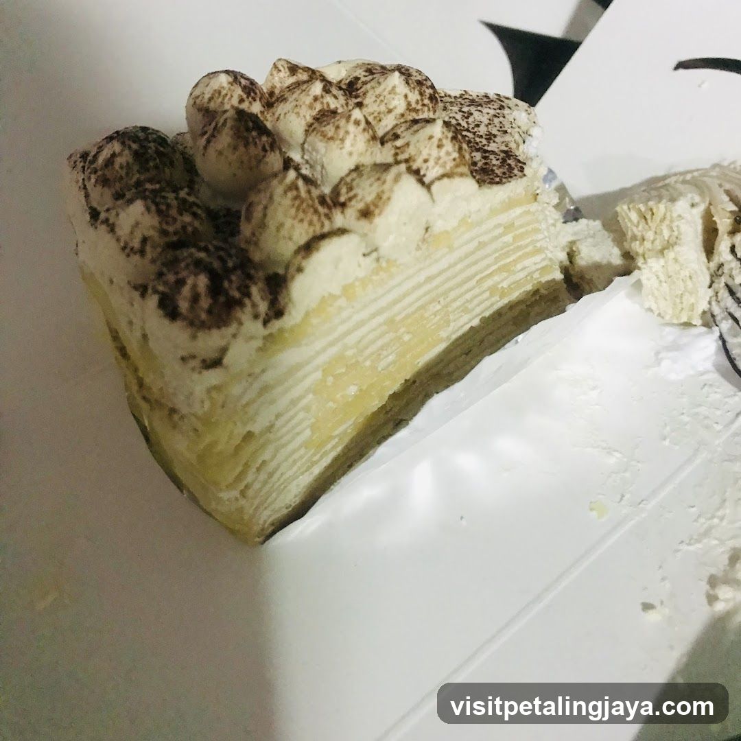 Tiramisu Layer Cake Slice