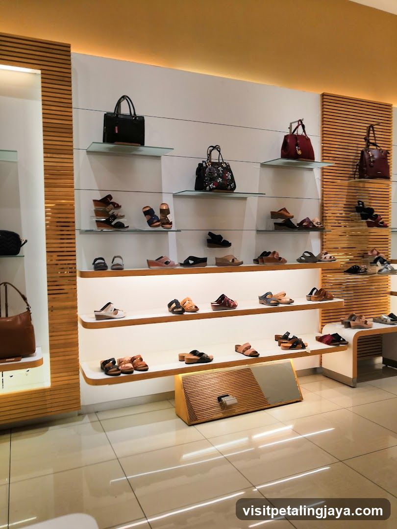 Shoe and Handbag Display Wall