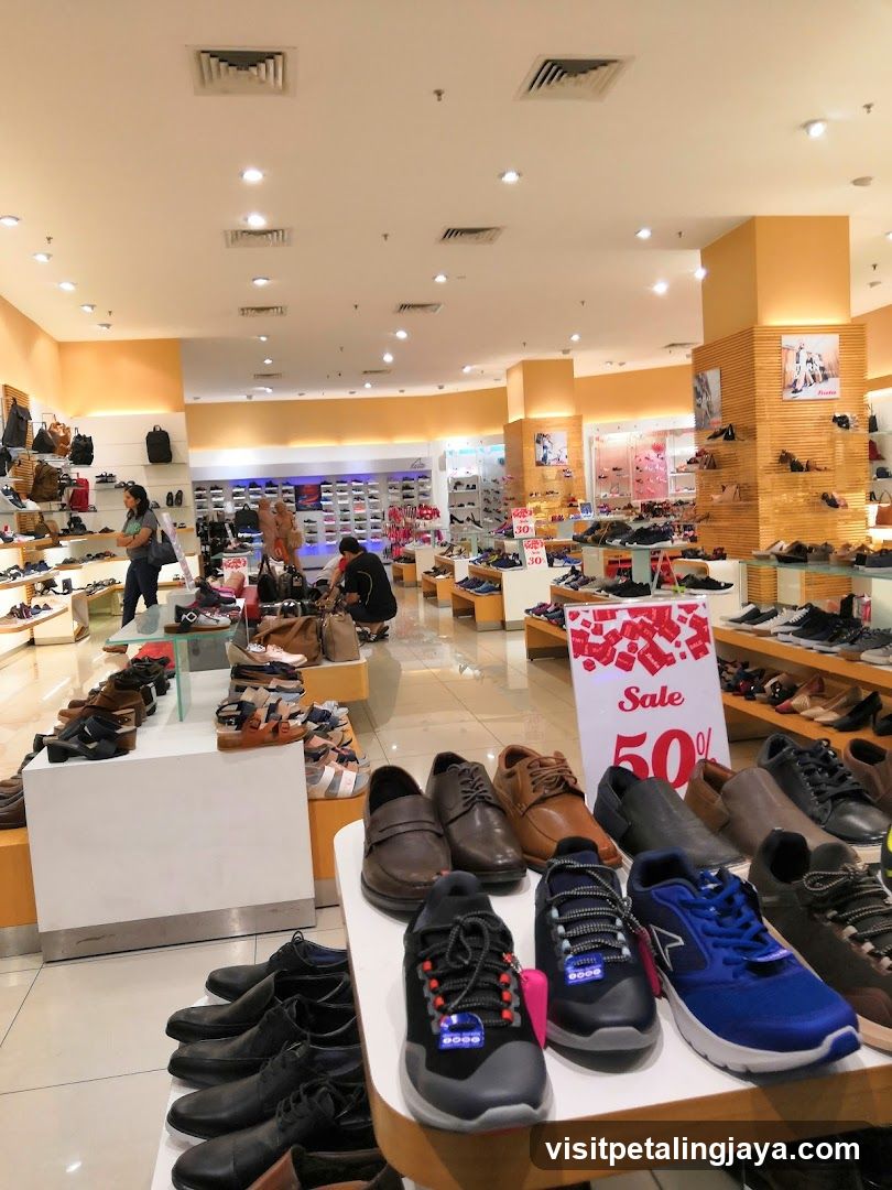Shoe Store Interior Sale Display