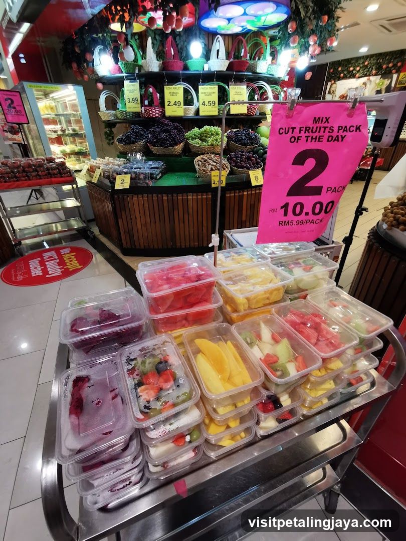 Fruit Display in Supermarket
