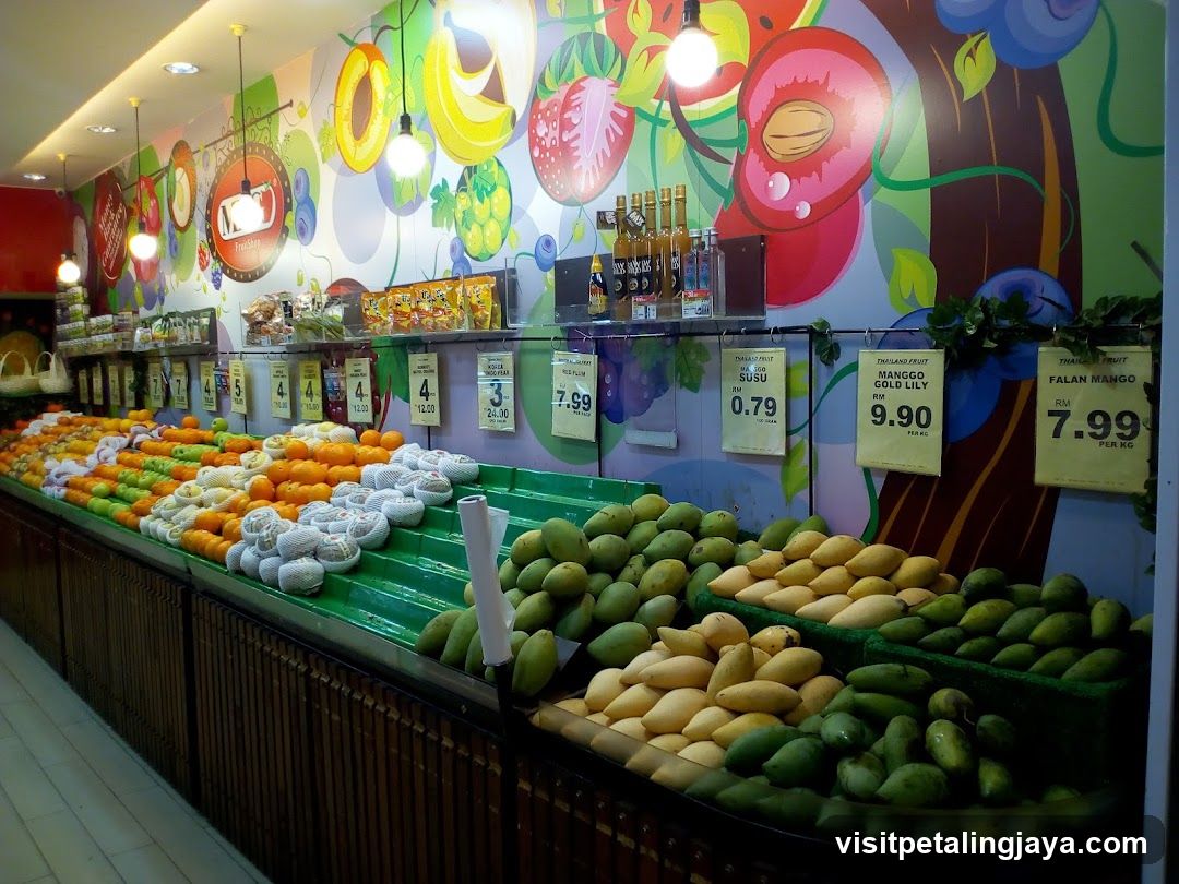 Fruit Display in Market