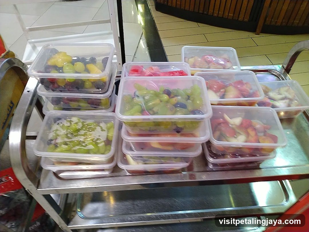 Fruit Platters on a Cart