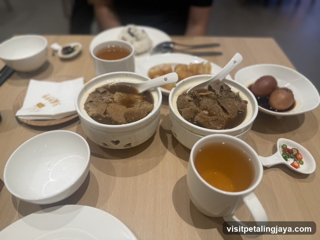 Dining Table with Soup Bowls and Tea