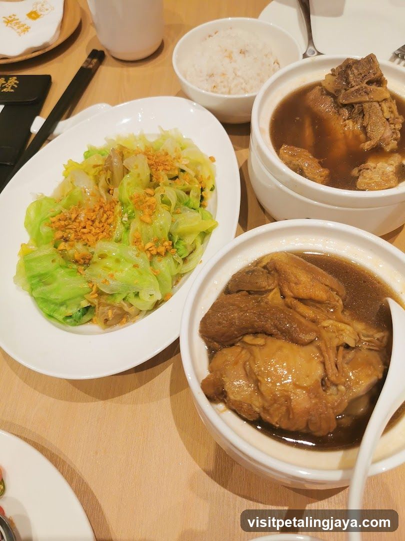 Cantonese-style meal spread