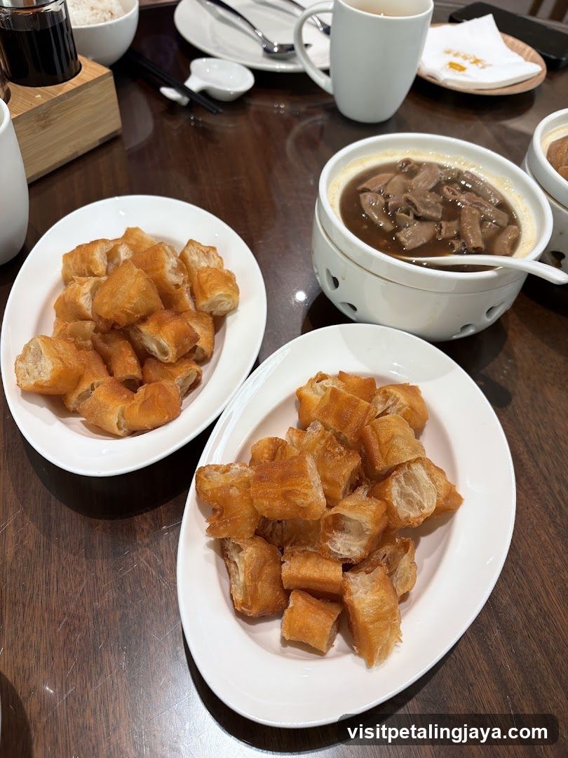 Breakfast with Fried Dough and Soup