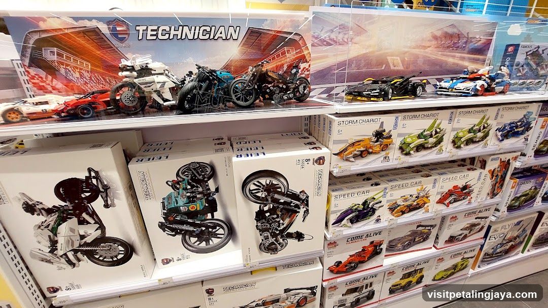 LEGO Technician and Speed Car Toy Display