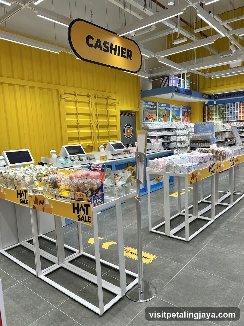 Cashier Area with Hat Sale Display