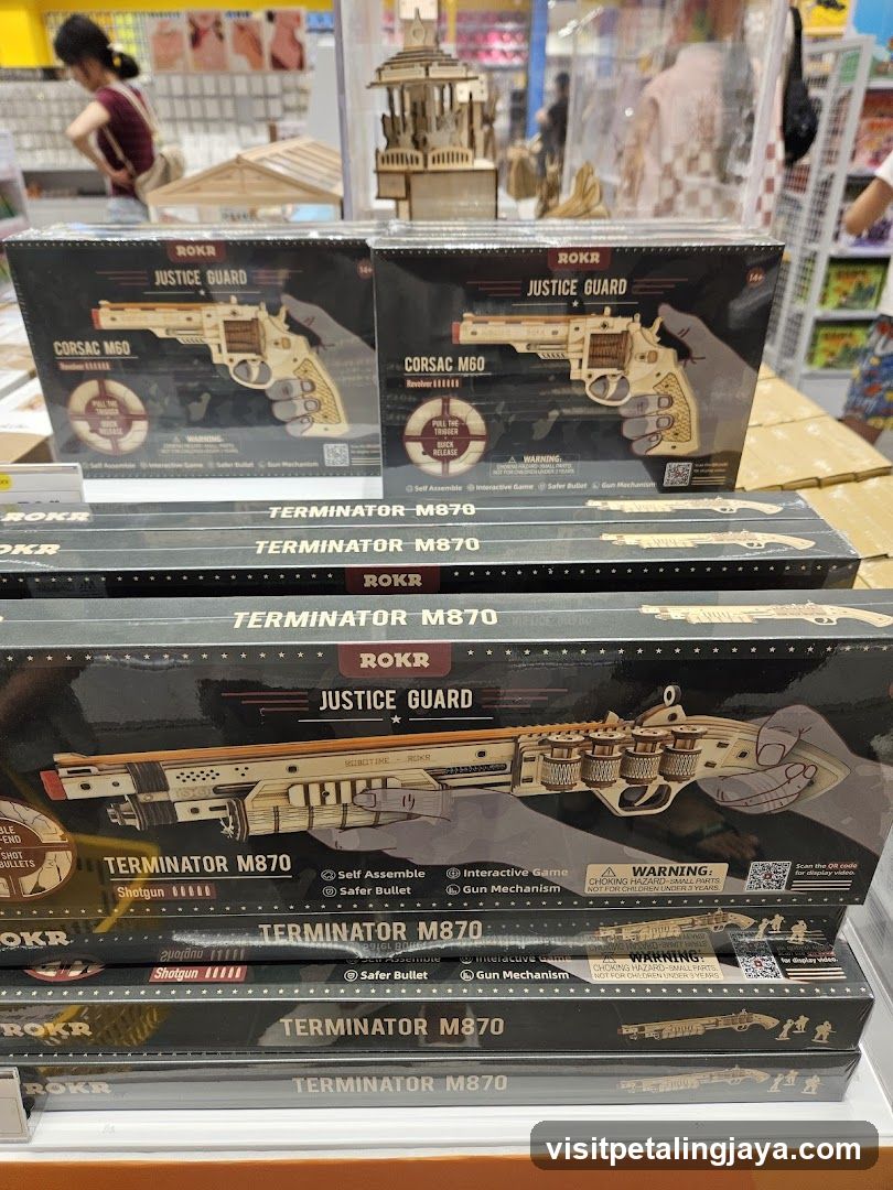 Rokr Wooden Gun Models Display