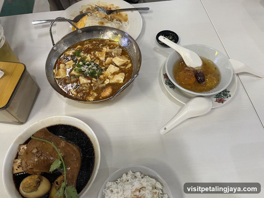 Dining Table with Chinese Dishes
