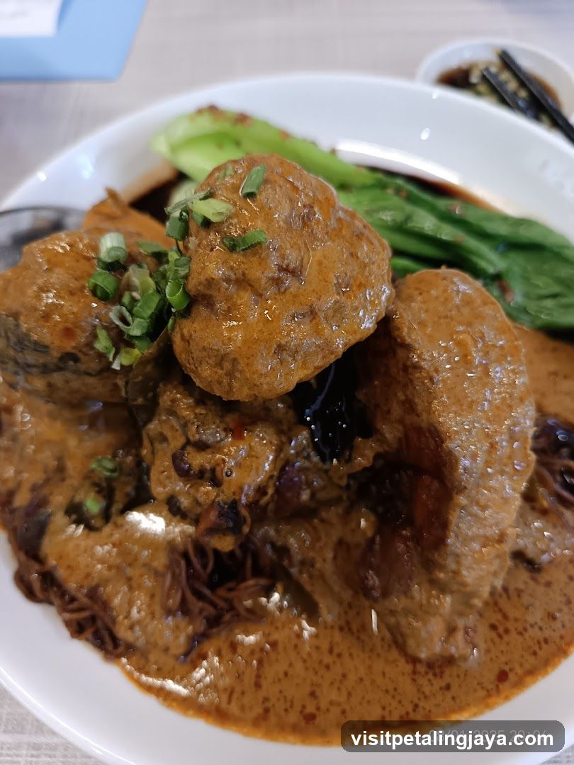 Curry Dish with Meatballs and Vegetables