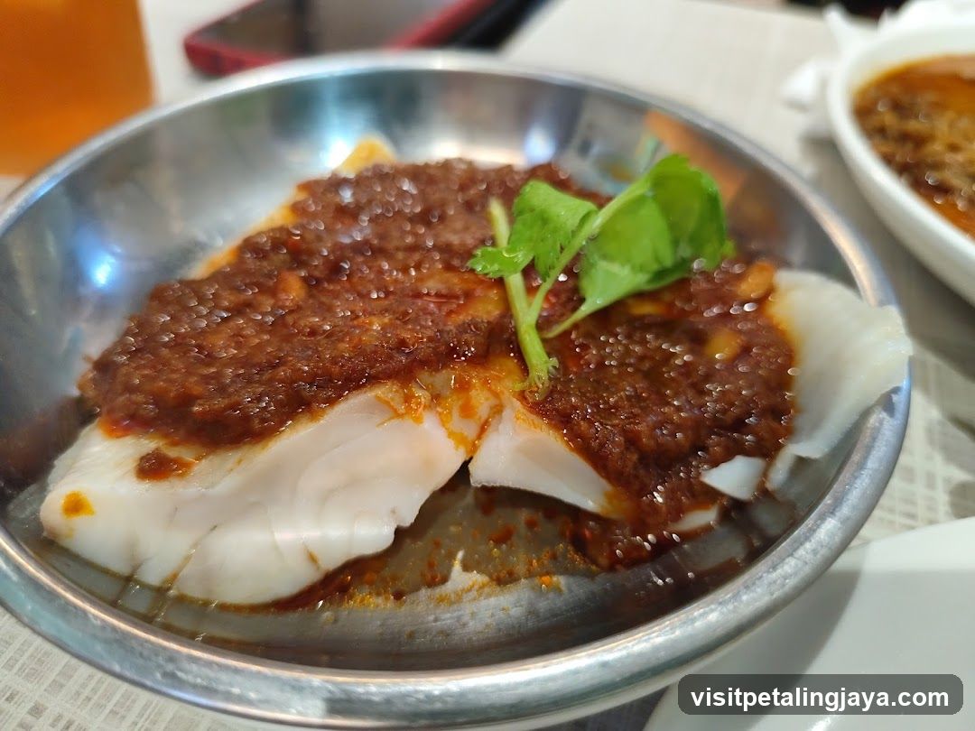 Dish with Sauce and Garnish