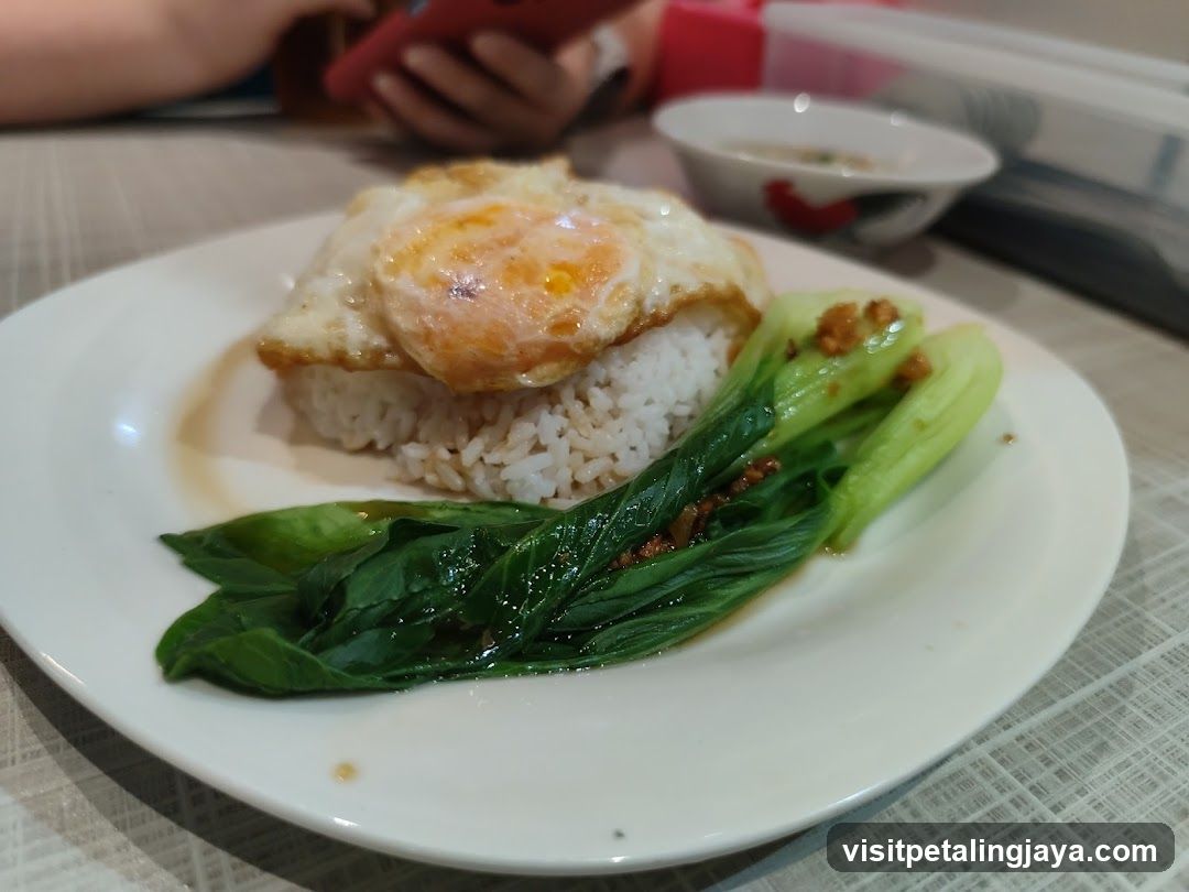 Fried Rice with Egg and Bok Choy