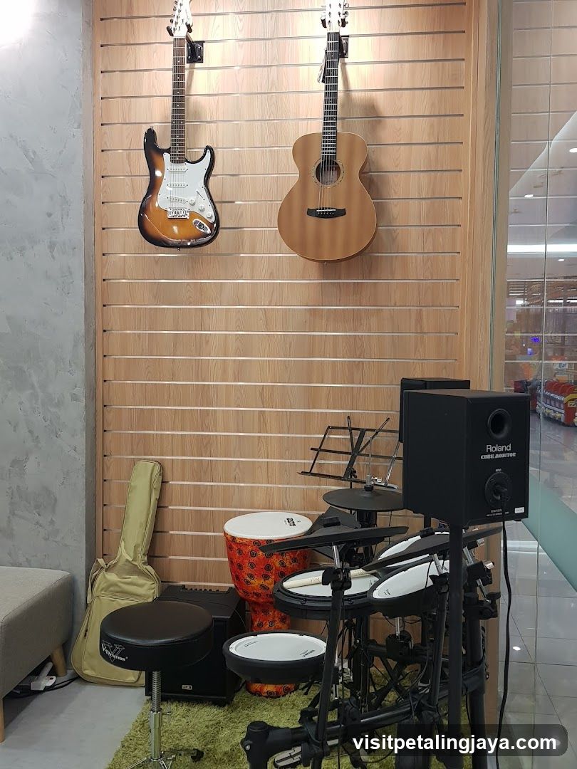 Music Store Interior Display