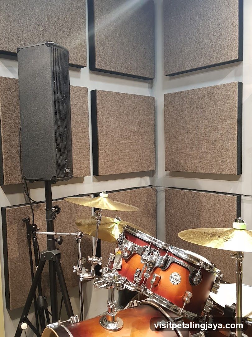 Drum Set in Soundproofed Room