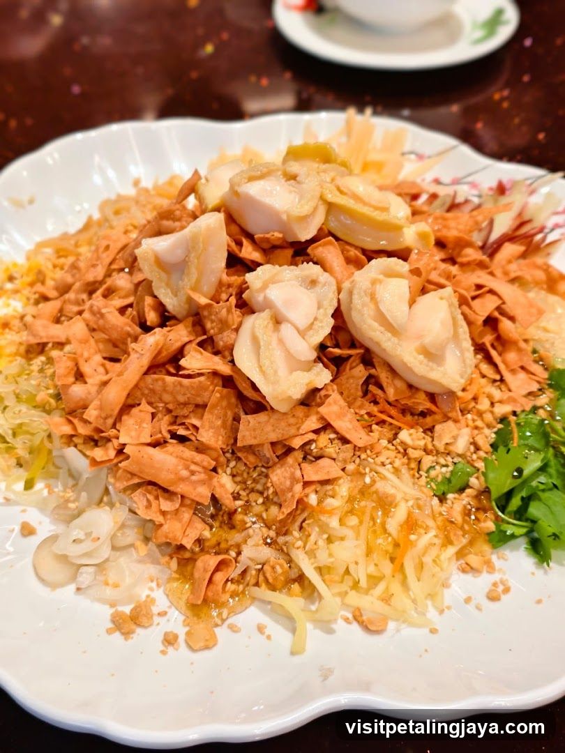 Seafood Salad with Crispy Toppings