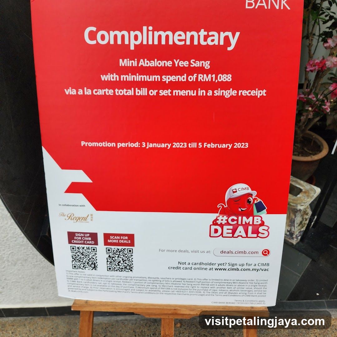 CIBM Complimentary Mini Abalone Yee Sang Promotion