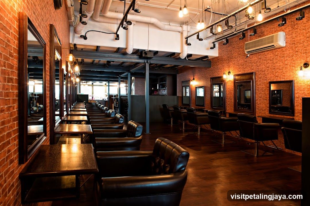 Interior of a barbershop or salon