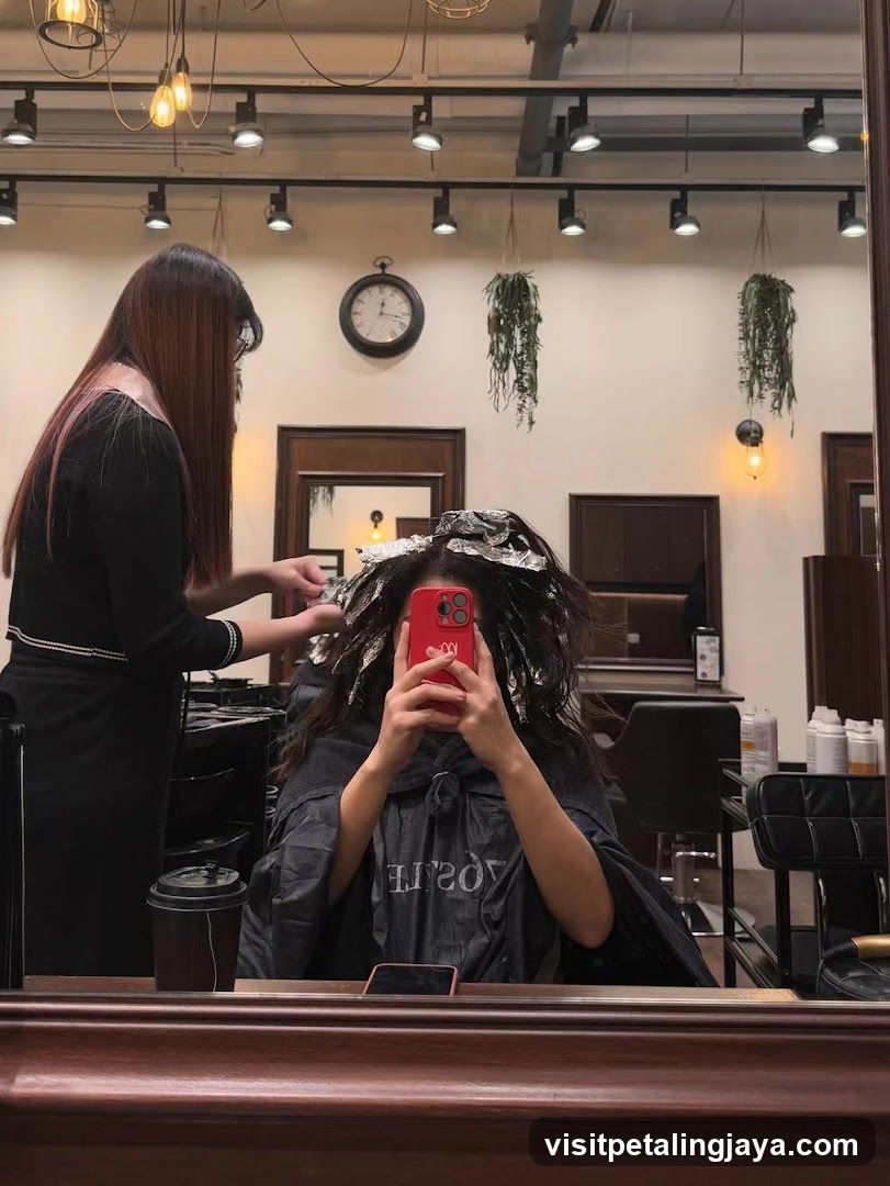 Hair Salon Interior Reflection
