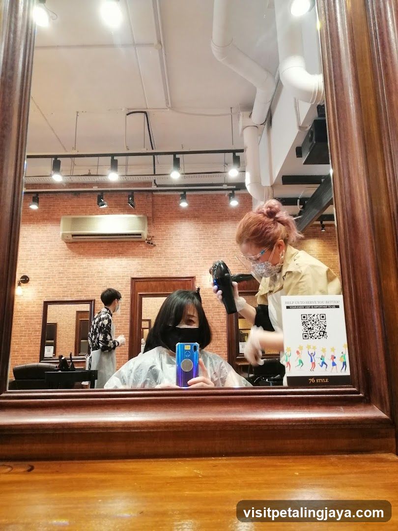 Hair Salon Interior Reflection