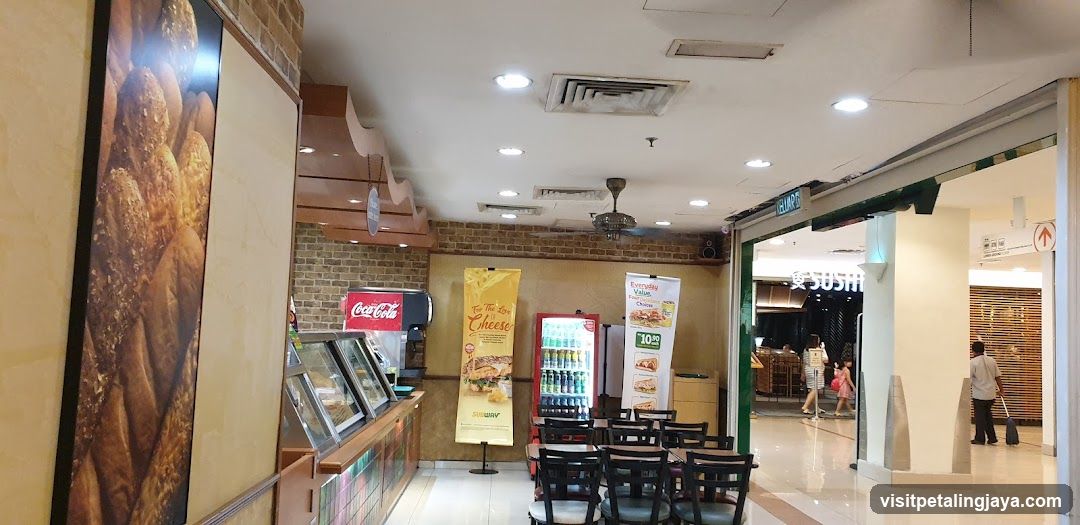 Bakery Interior with Display Cases and Refrigerators