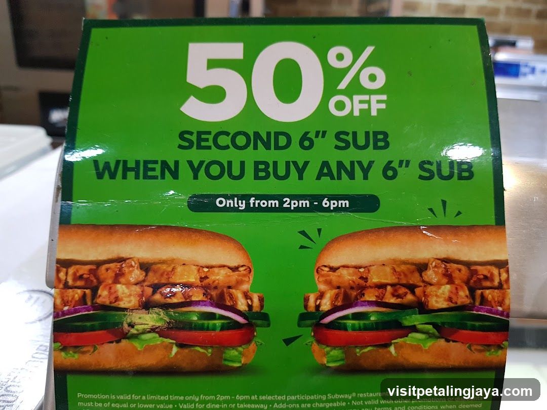 Subway Promotion Flyer