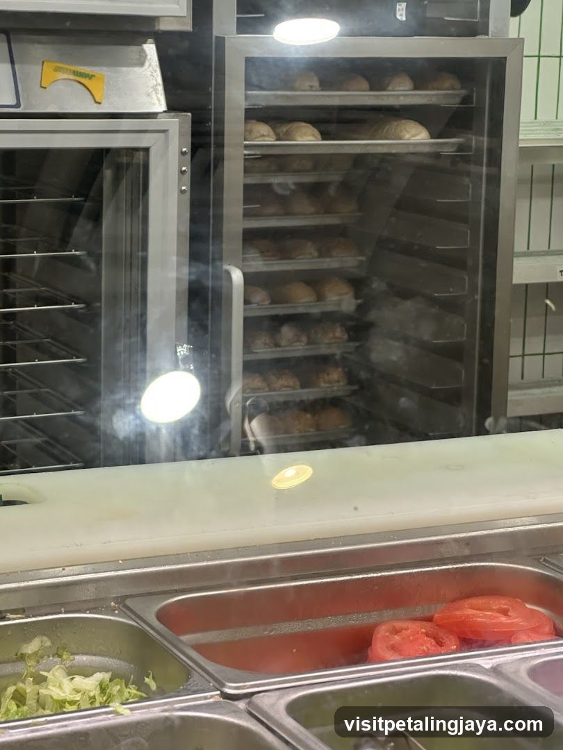 Food Service Counter with Baking Equipment