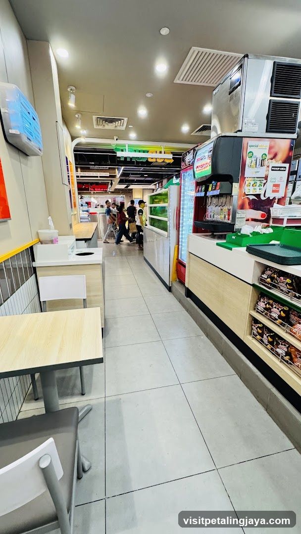 Interior of a convenience store or cafe