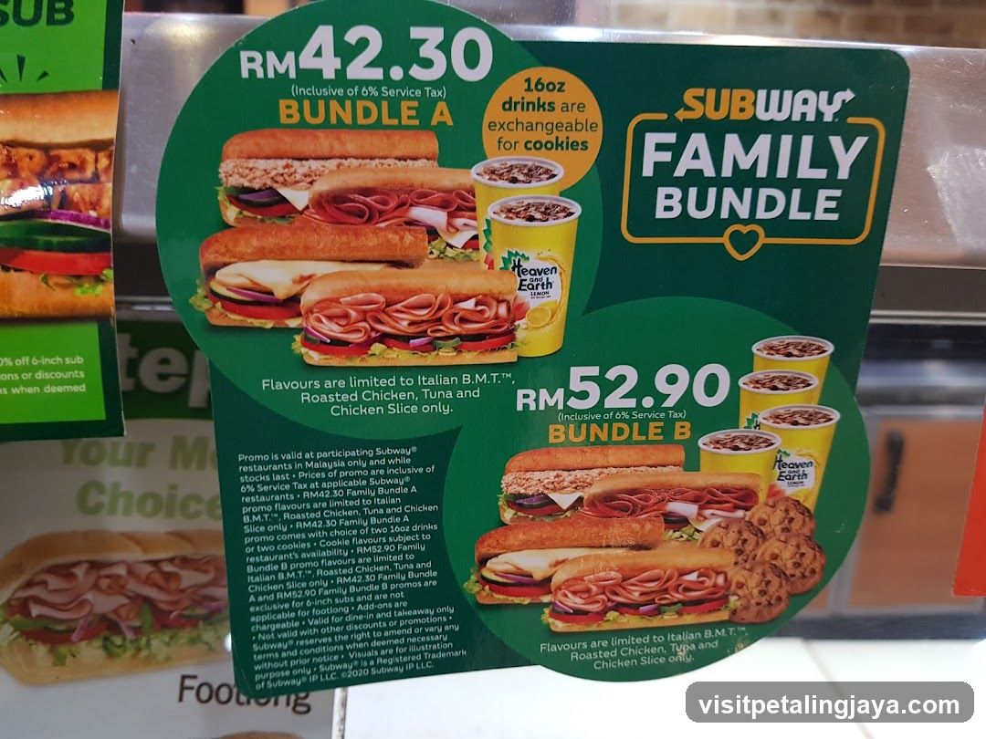 Subway Family Bundle Promotions