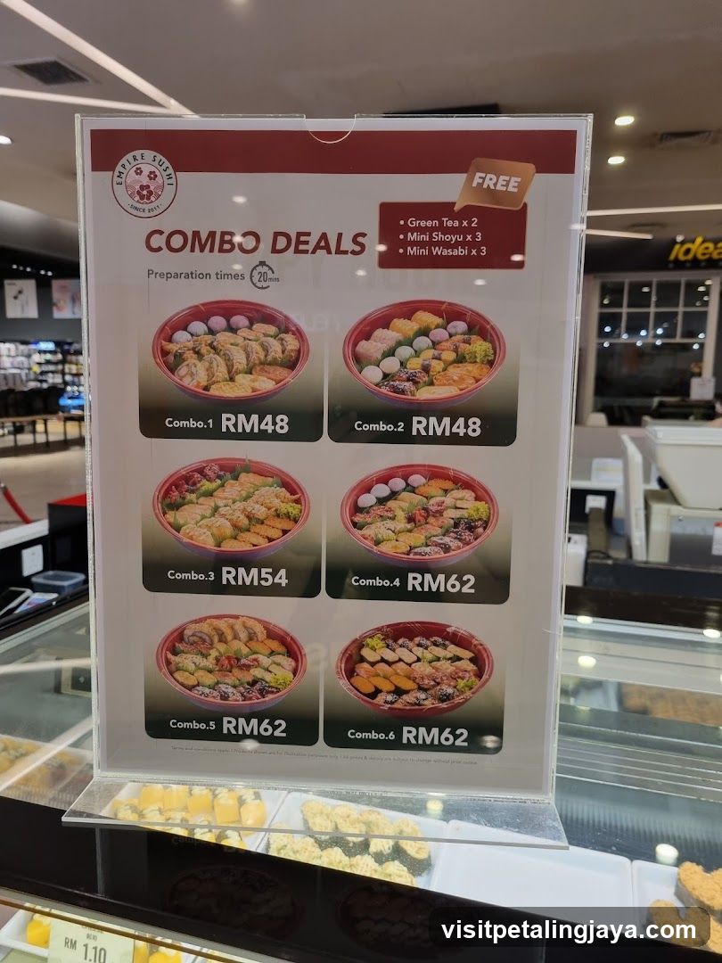 Combo Deals Menu Board