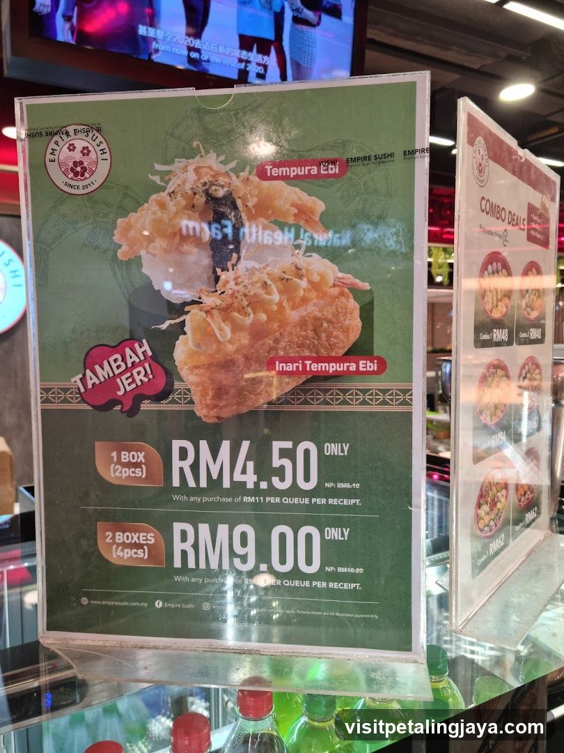 Tempura Ebi Promotion Sign