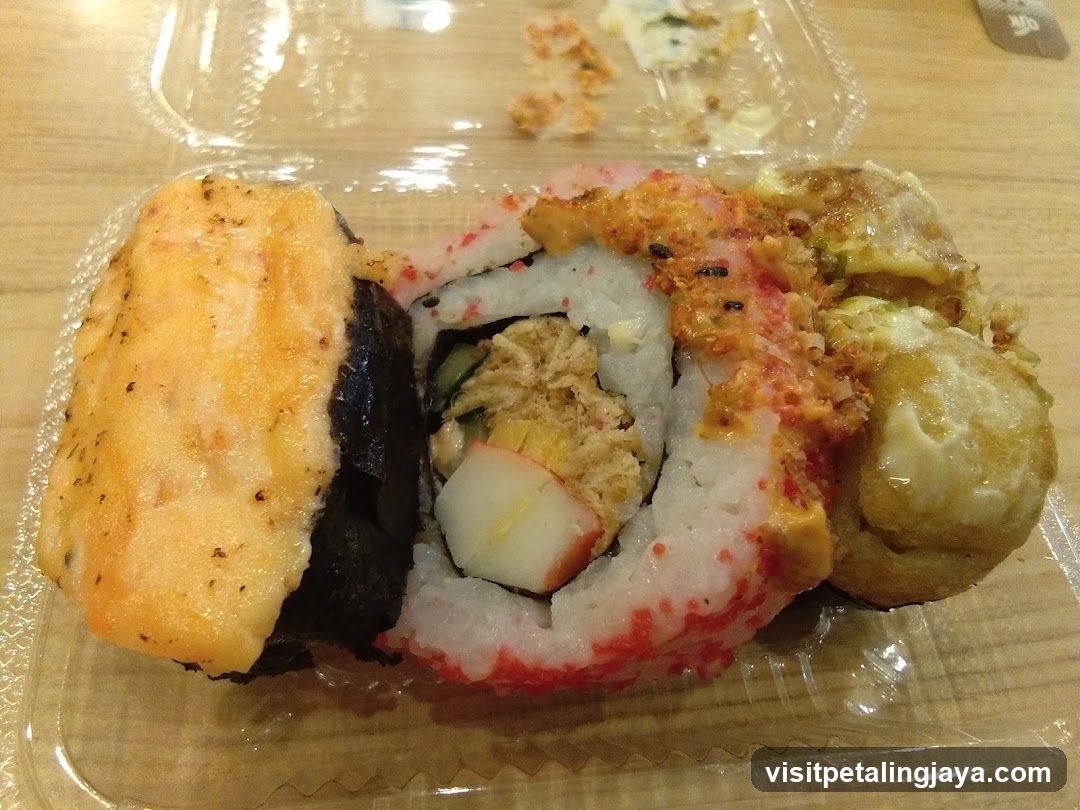 Sushi Roll and Tamago in Container