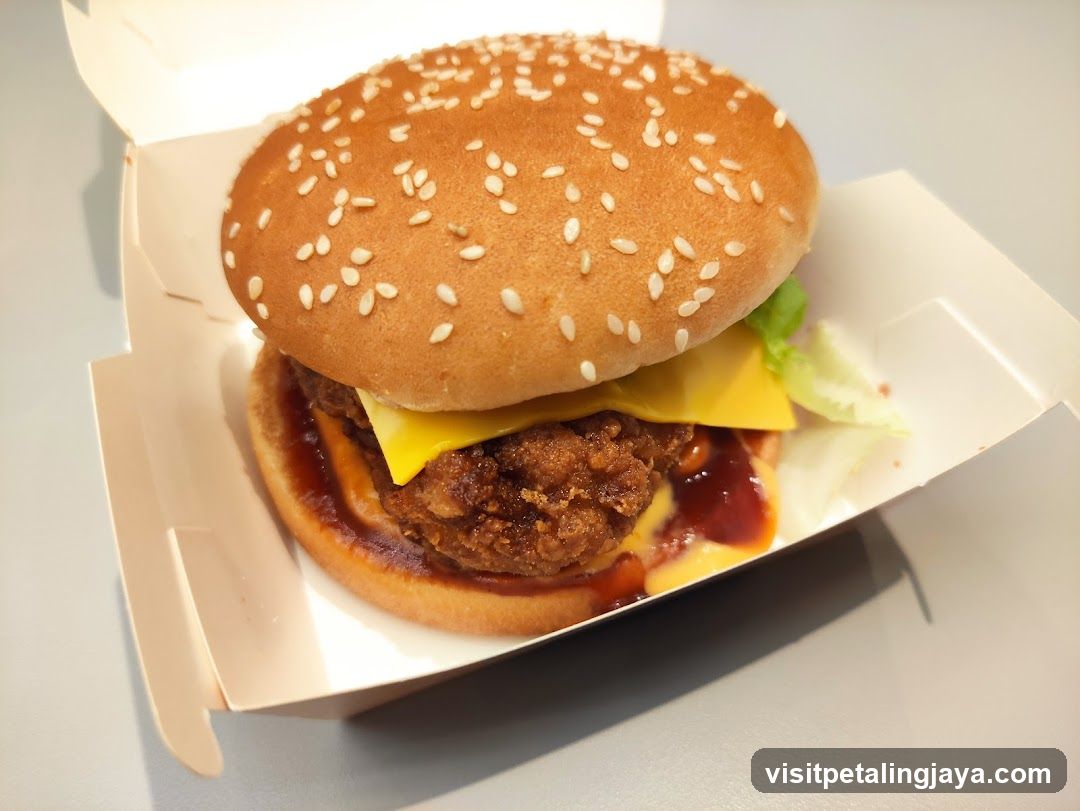 Fried Chicken Burger in Box