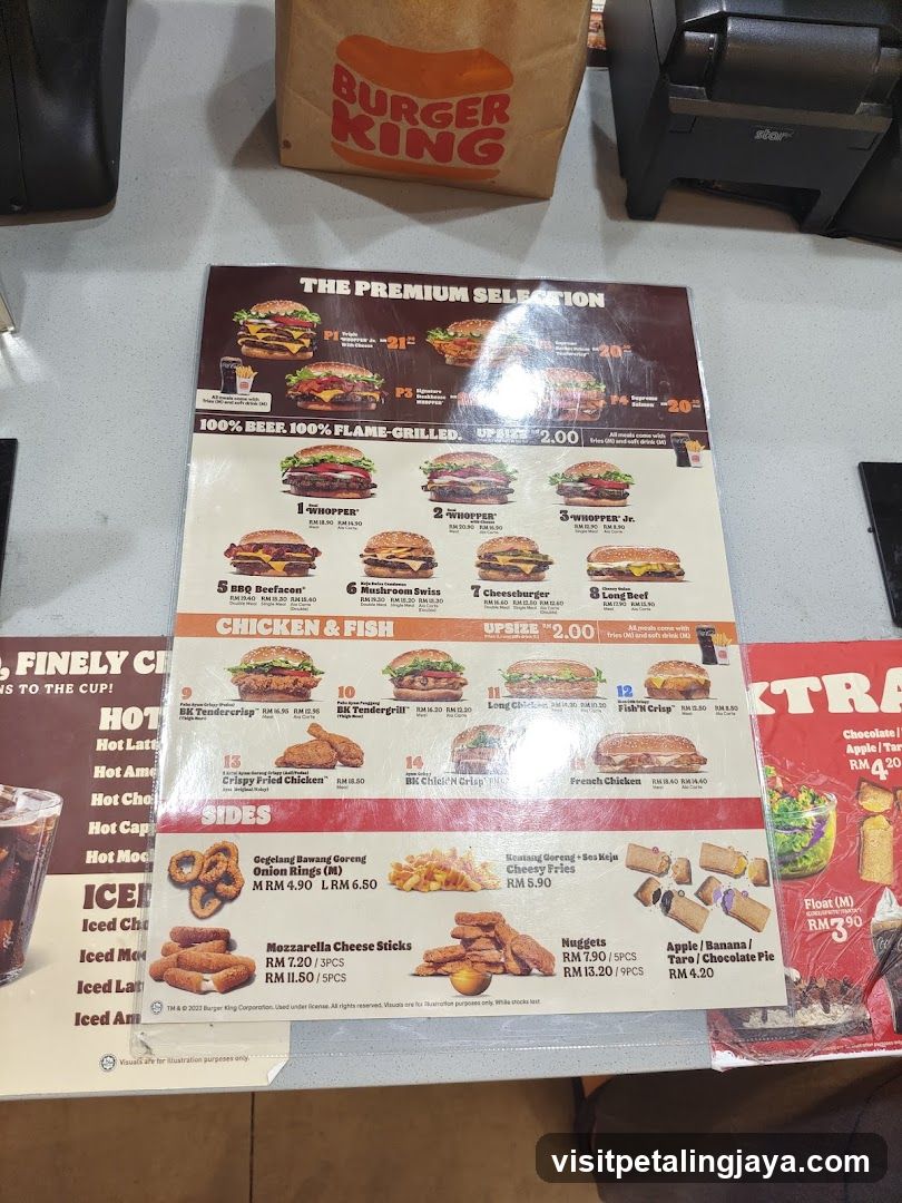 Burger King Menu