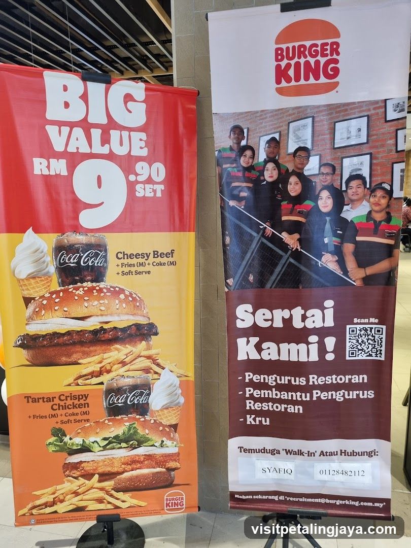 Burger King Recruitment and Value Set Advertisements