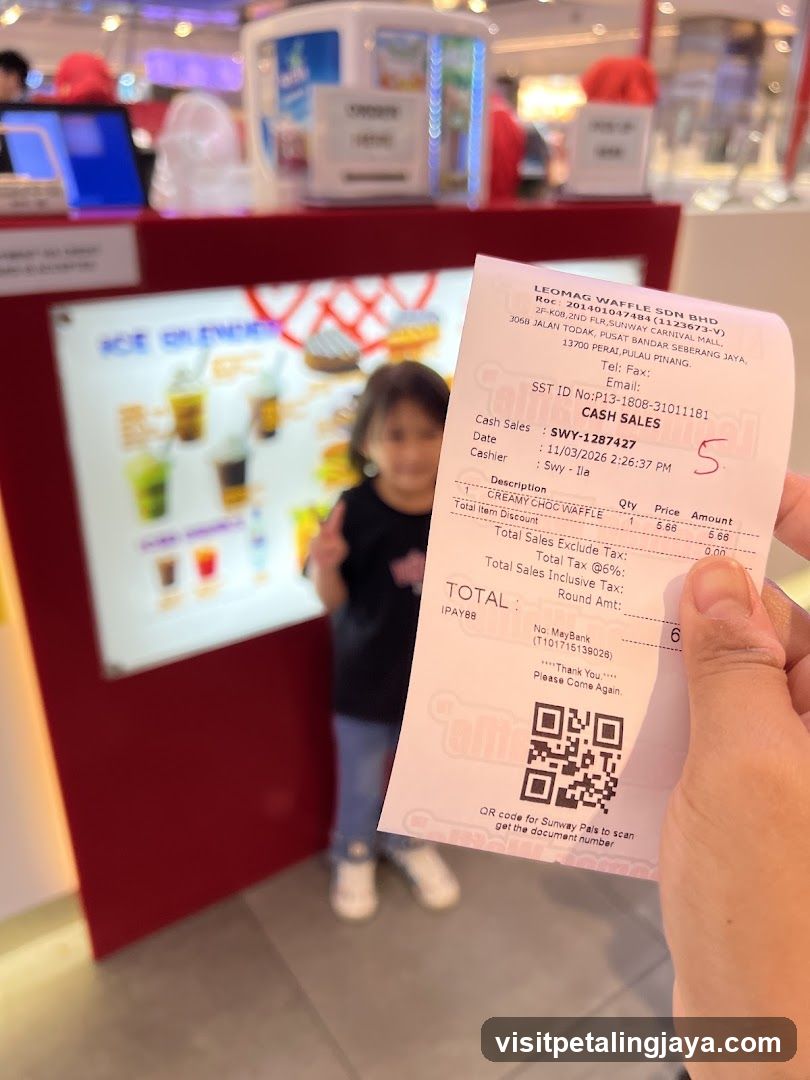 Receipt and Store Interior