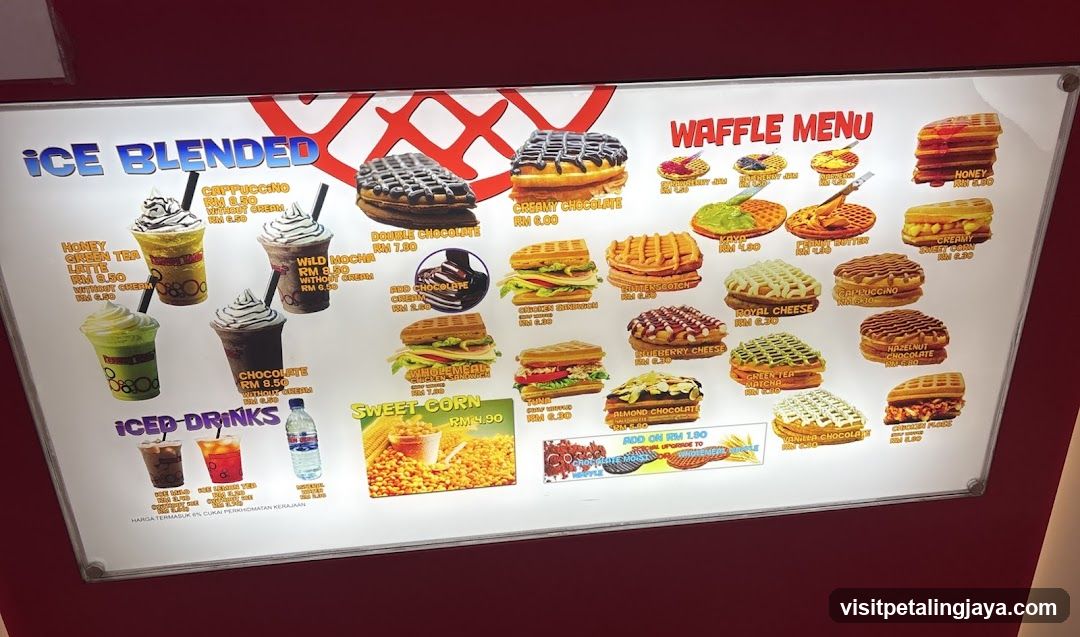 Waffle Menu Board