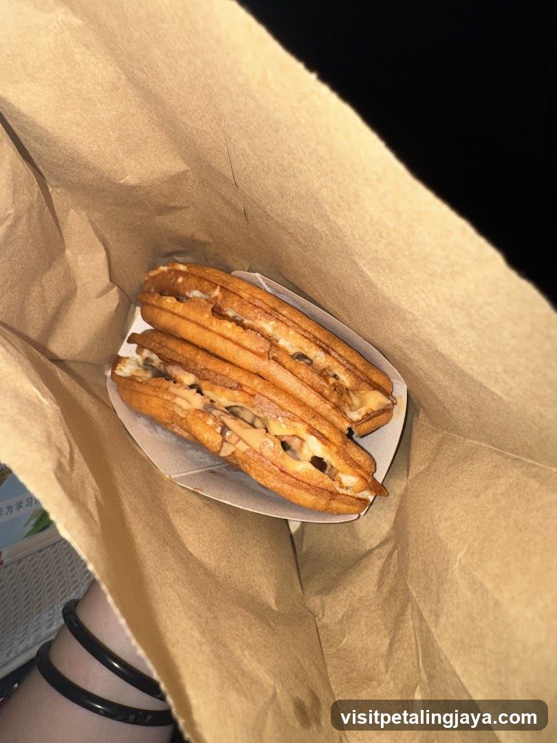 Churro Sandwich in Paper Bag