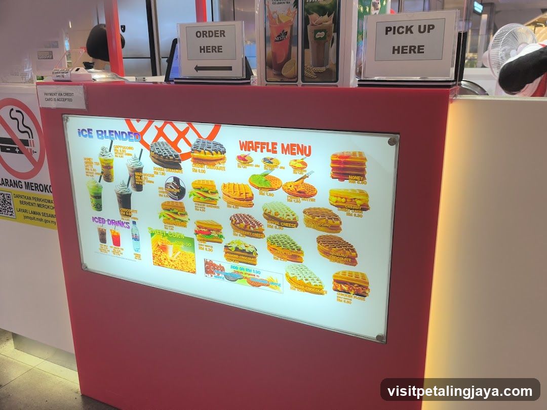 Waffle and Ice Blended Menu Board