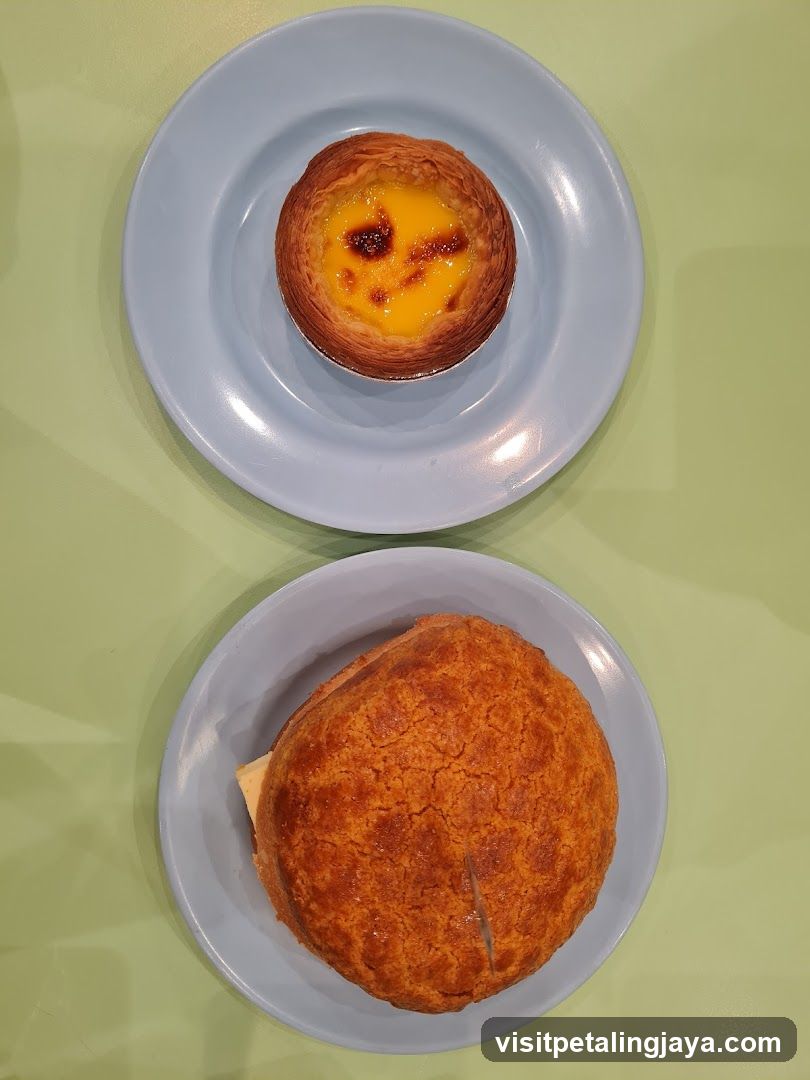 Egg Tart and Croissant