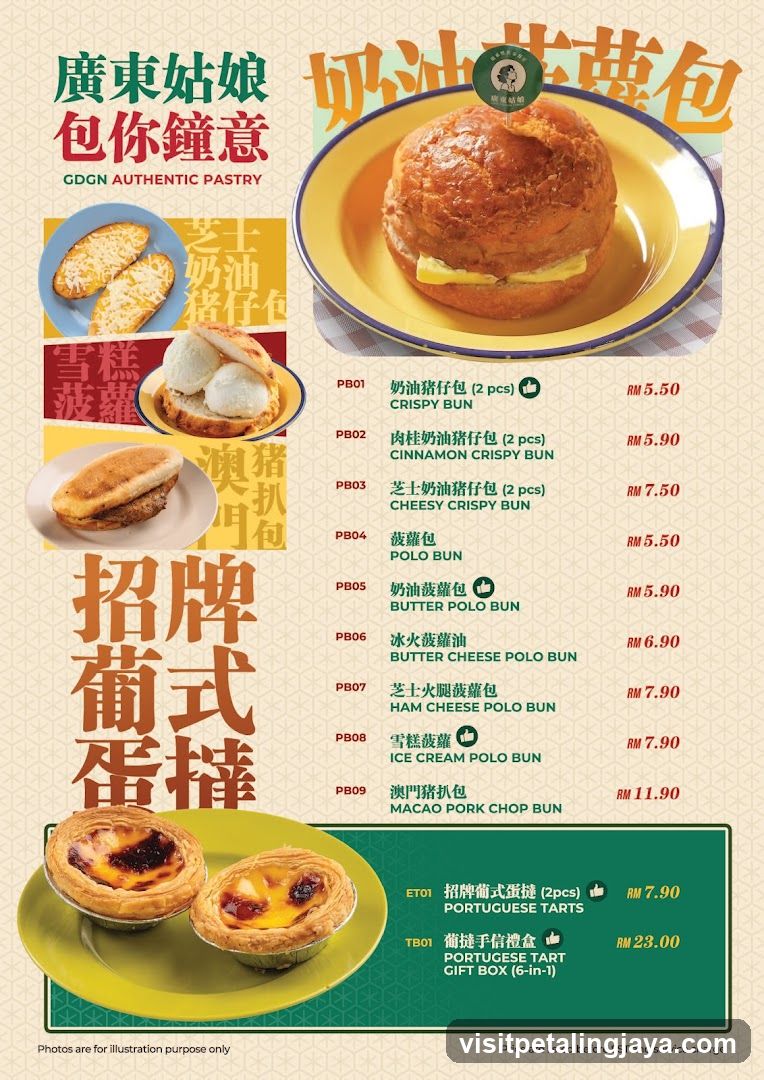 GDGN Authentic Pastry Menu