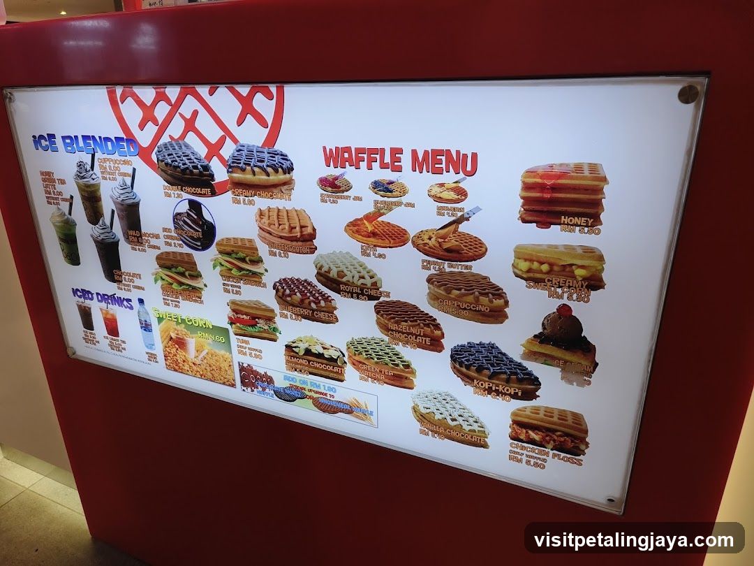 Waffle Menu Board